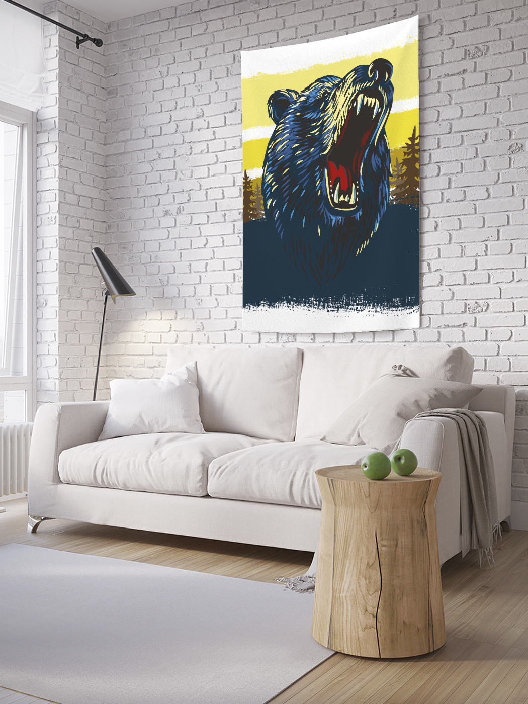 

Вертикальное фотопанно на стену JoyArty Дикий рев 150x200 см, Дикий рев