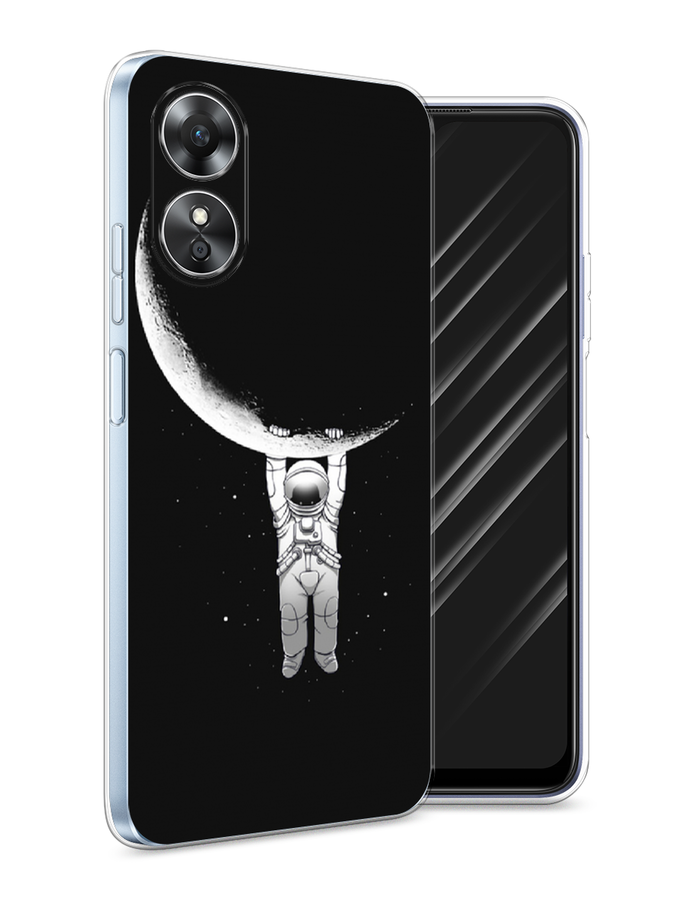 

Чехол Awog на Oppo A17 "Космонавт", Белый;черный, 2512050-4