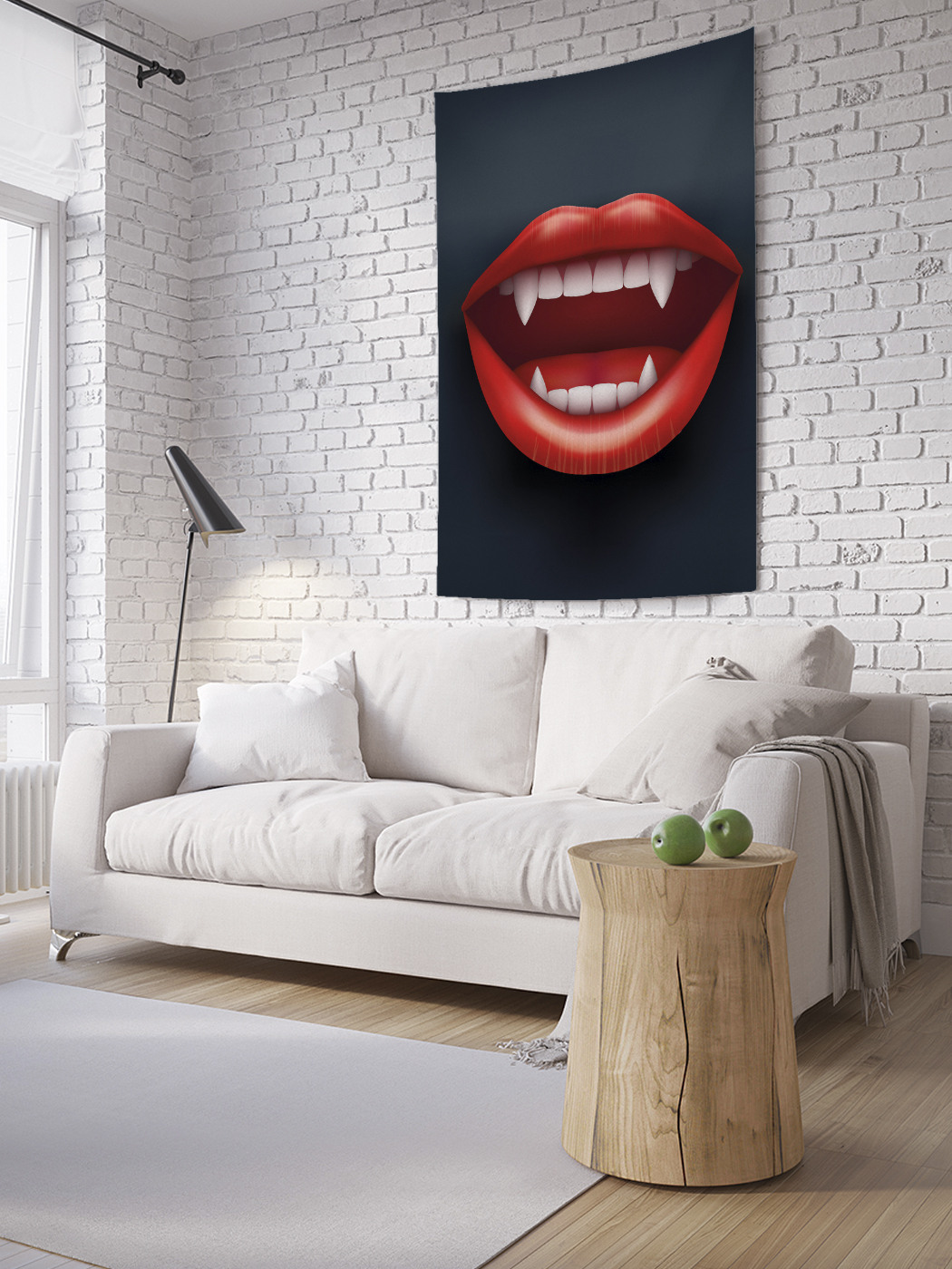 

Вертикальное фотопанно на стену JoyArty Симпатичные клыки 150x200 см, Симпатичные клыки