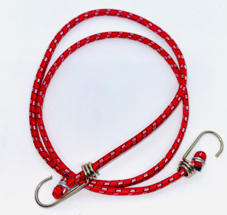 

Резинка крепления груза красная 1шт 130 см с крючками