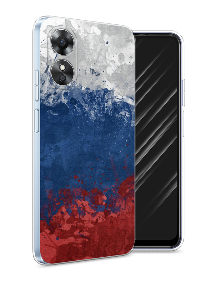 

Чехол Awog на Oppo A17 "Флаг России неровный", Белый;синий;красный, 2512050-5