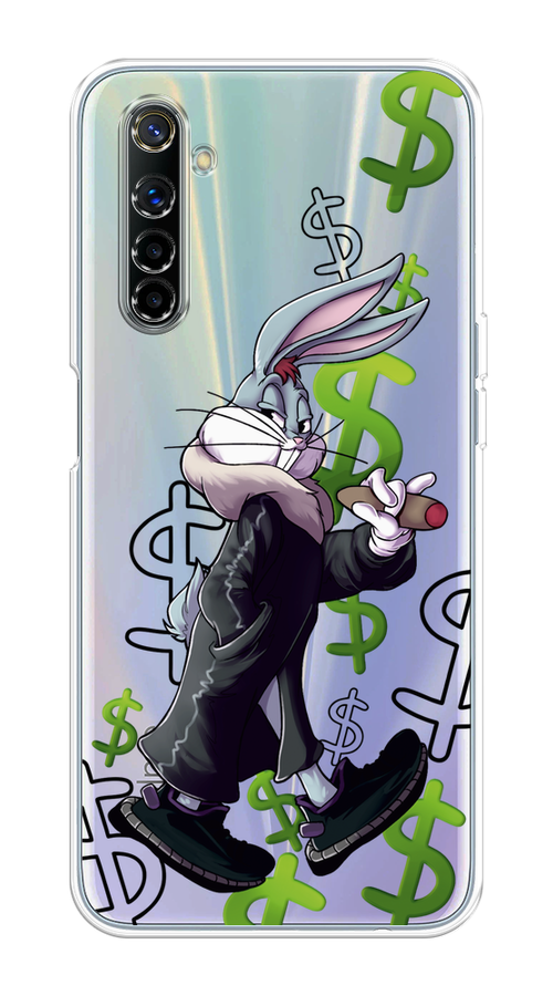 

Чехол на Realme 6 "Rich Bugs Bunny", Зеленый;черный;голубой, 252750-6