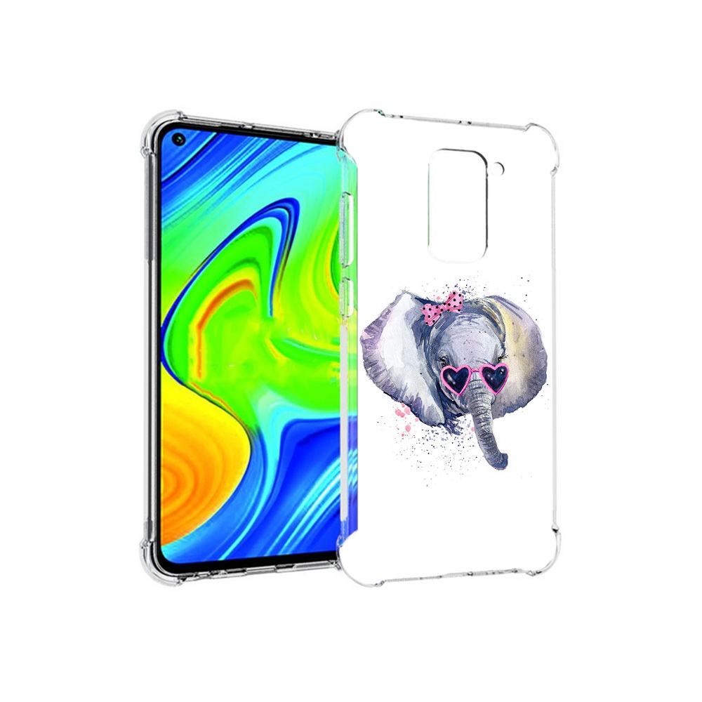 Чехол MyPads Tocco для Xiaomi Redmi Note 9 слоник в очках (PT150805.258.608)