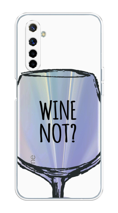 

Чехол на Realme 6 "Wine not white", Белый, 252750-6