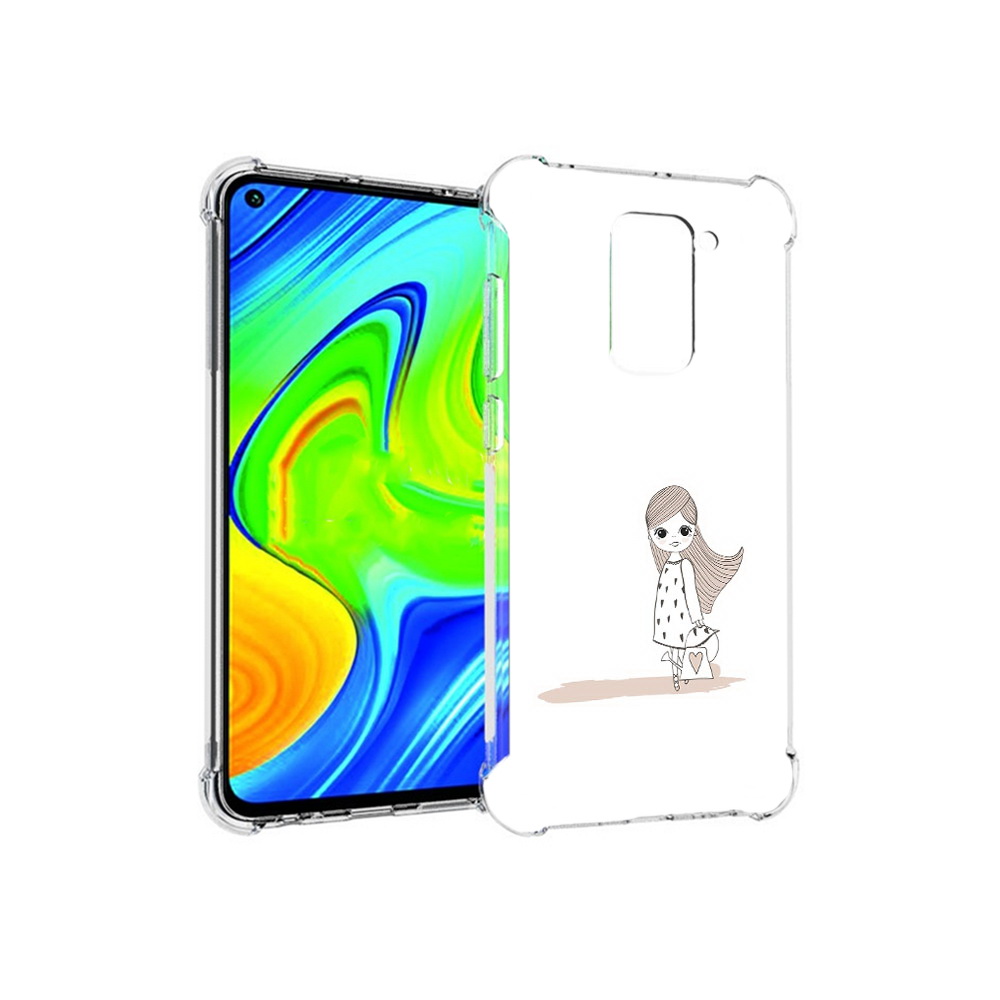 Чехол MyPads Tocco для Xiaomi Redmi Note 9 Девочка с сумкой (PT150805.258.61)