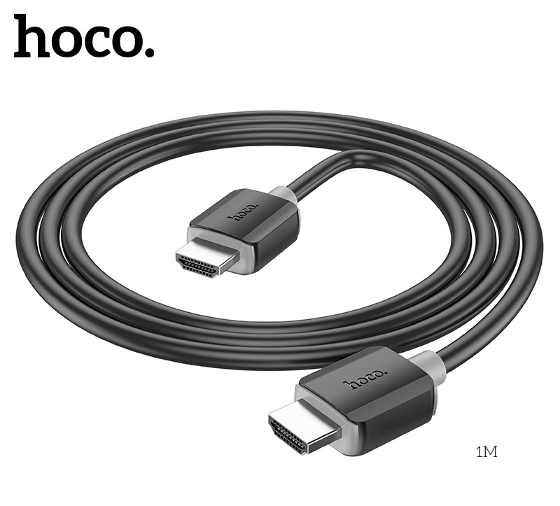 

Кабель Hoco HDMI, 1м Black, Черный, US08