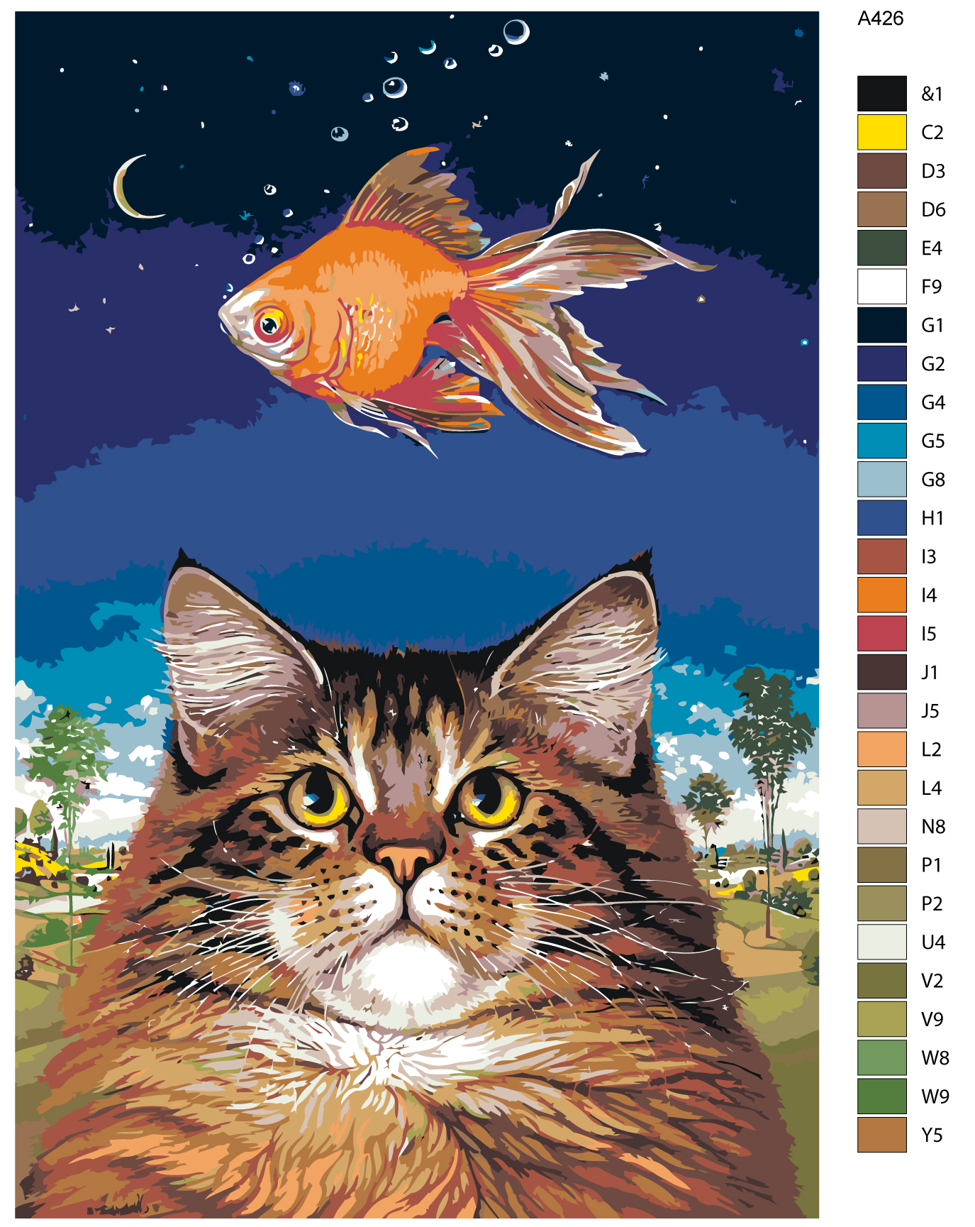 

Картина по номерам, Живопись по номерам, 80 x 120, A426, A426