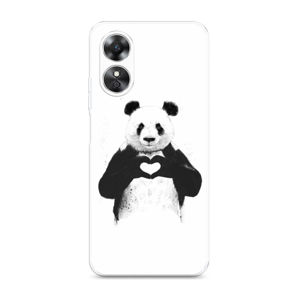 

Чехол Awog на Oppo A17 "Панда love", Серебристый, 2512050-10