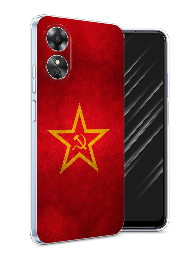 

Чехол Awog на Oppo A17 "Красное знамя", Желтый;красный, 2512050-10