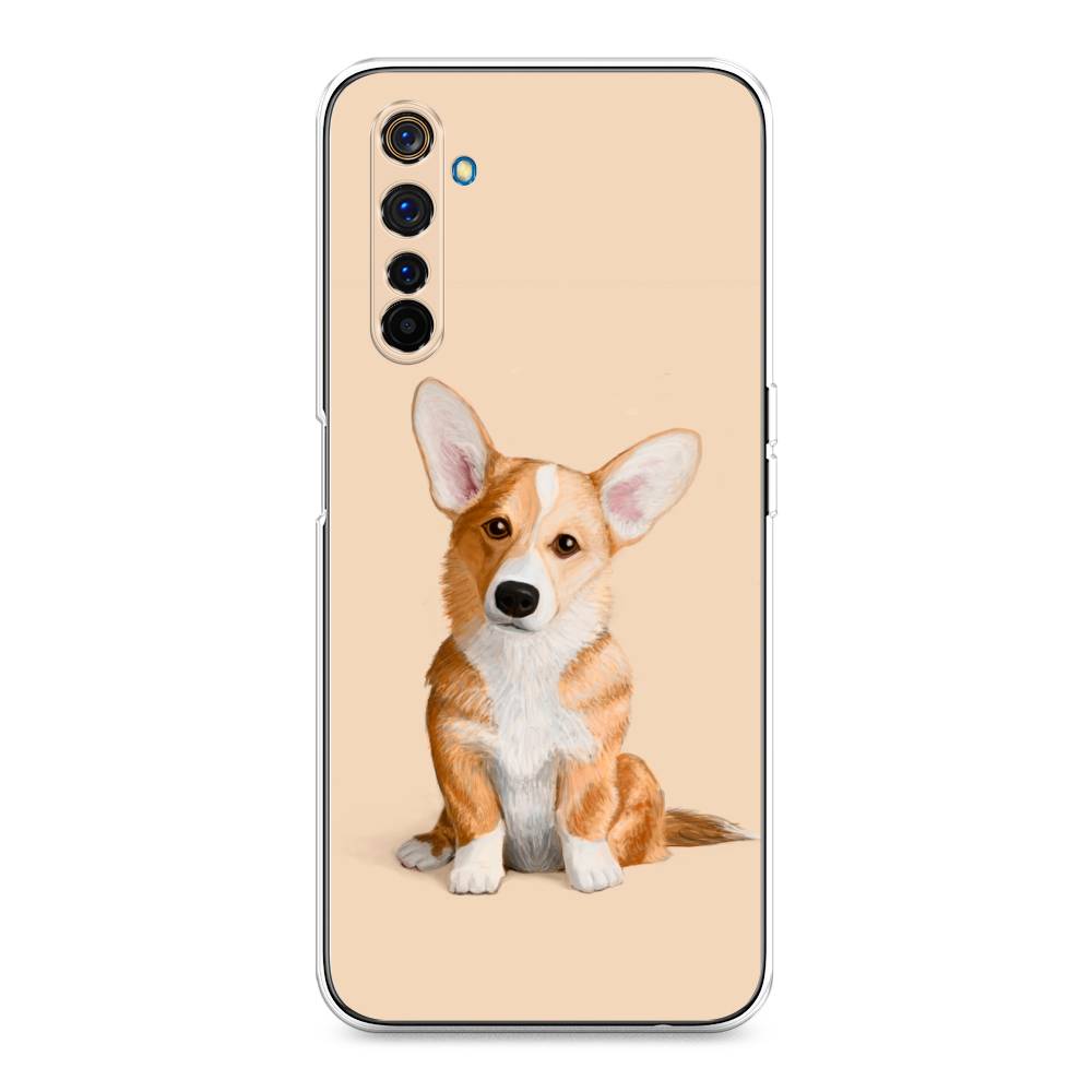 

Чехол на Realme 6 Pro "Грустный Корги", Коричневый;бежевый, 252850-1