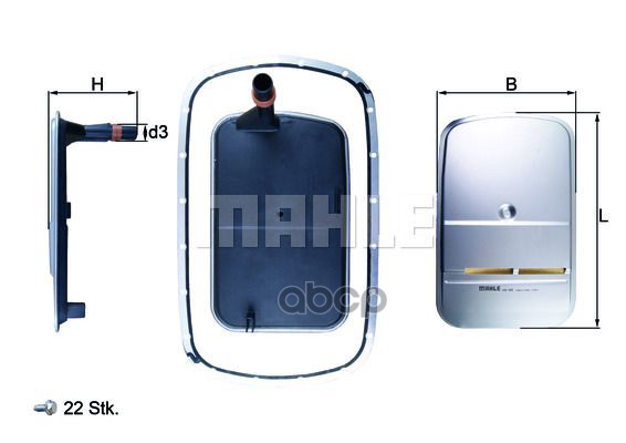 

Фильтр АКПП + прокладка Mahle/Knecht hx165kit