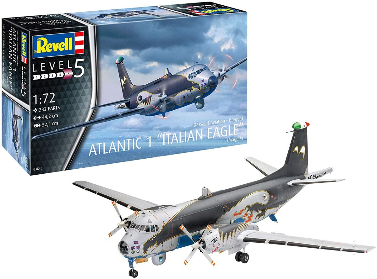 

Сборная модель Revell 1/72 Патрульный самолёт Breguet Atlantic 1 "Italian Eagle" 03845