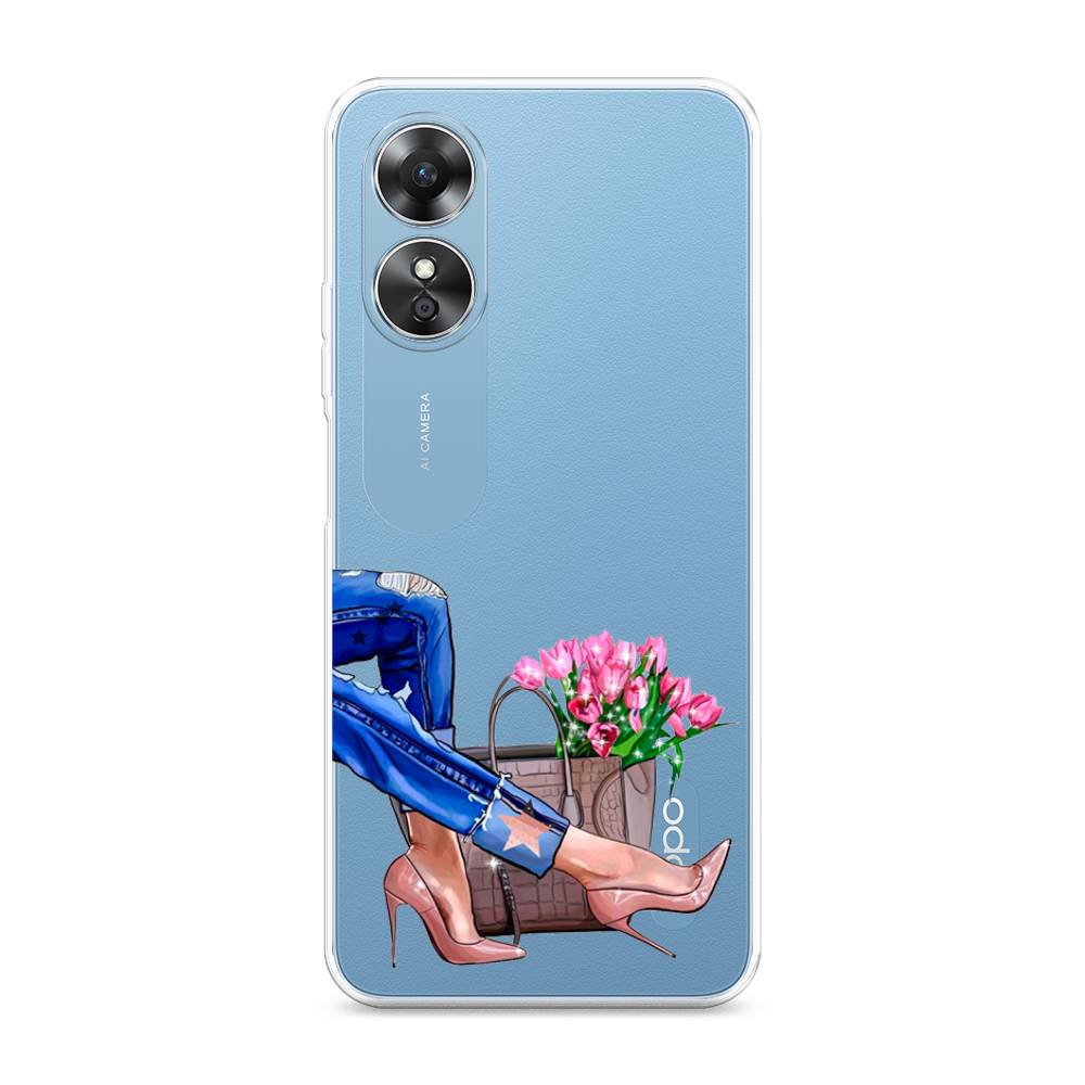 

Чехол Awog на Oppo A17 "Каблучки", Синий, 2512050-7