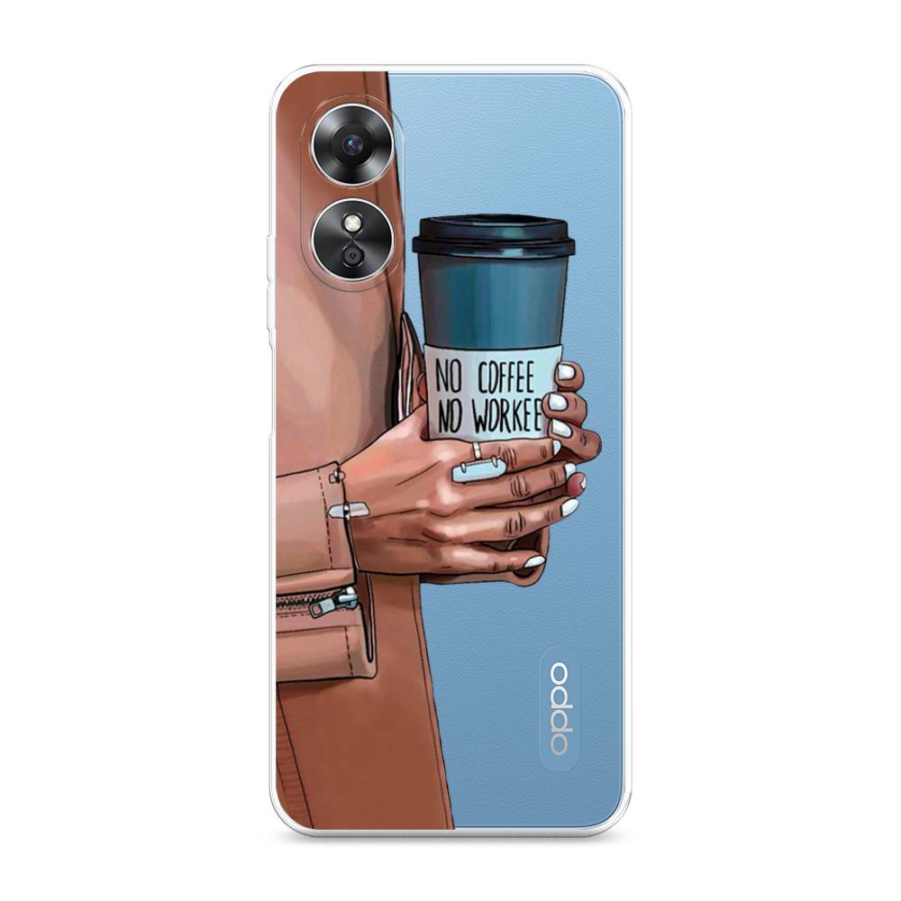 

Чехол Awog на Oppo A17 "No coffee", Синий;бежевый;коричневый, 2512050-7