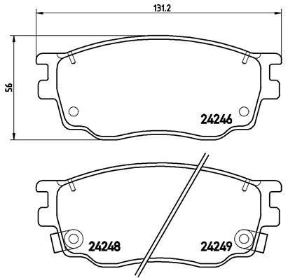 

Тормозные колодки BREMBO P49033