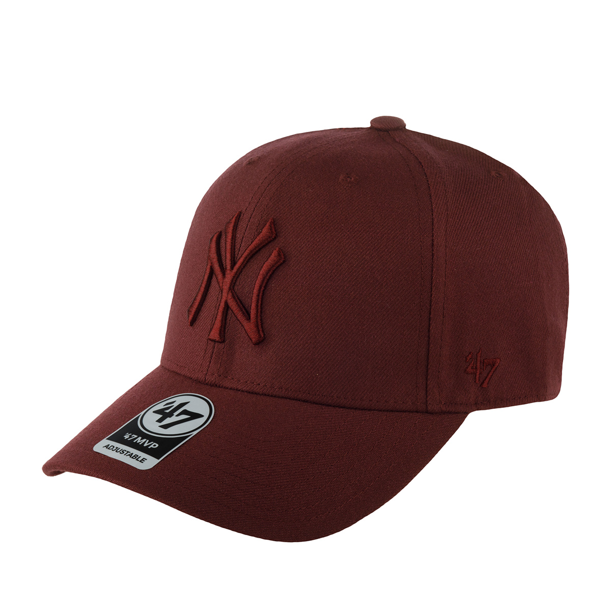 Бейсболка унисекс 47 BRAND B-MVPSP17WBP-KMA New York Yankees MLB бордовая, one size