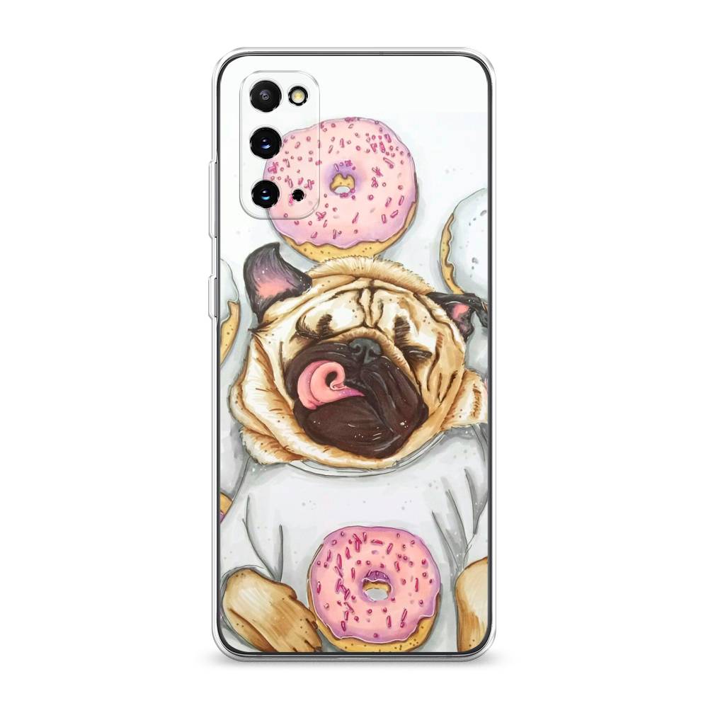

Чехол для Samsung Galaxy S20 "Счастливый мопс", Розовый;бежевый;коричневый, 29250-1
