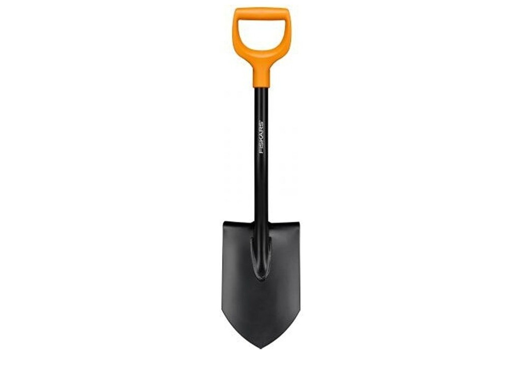 

Лопата штыковая Fiskars Solid укороченная 1066715 18 см x 28 см с черенком, Solid