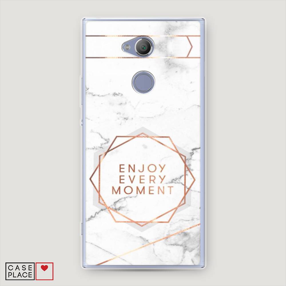 

Чехол Awog на Sony Xperia XA2 Ultra "Enjoy every moment мрамор", Разноцветный, 53250-7