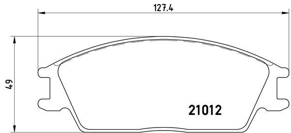 

Тормозные колодки brembo передние для Honda Accord 2 1983-1985 P30001