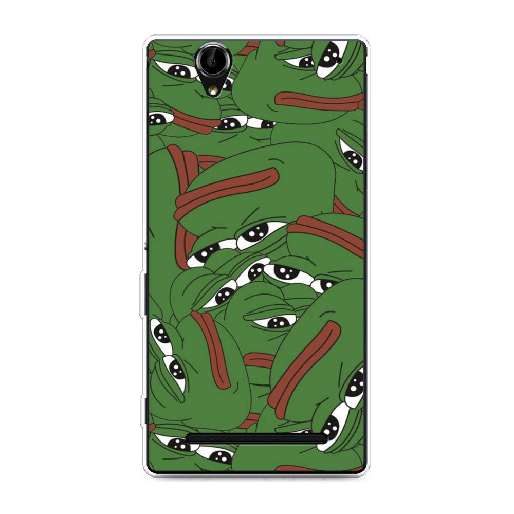 

Чехол Awog на Sony Xperia T2 Ultra "Печальный frog", Разноцветный, 50950-9