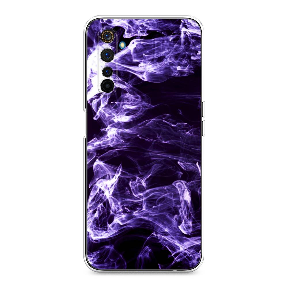

Чехол на Realme 6 Pro "Фиолетовый дым", Фиолетовый;белый;черный, 252850-3