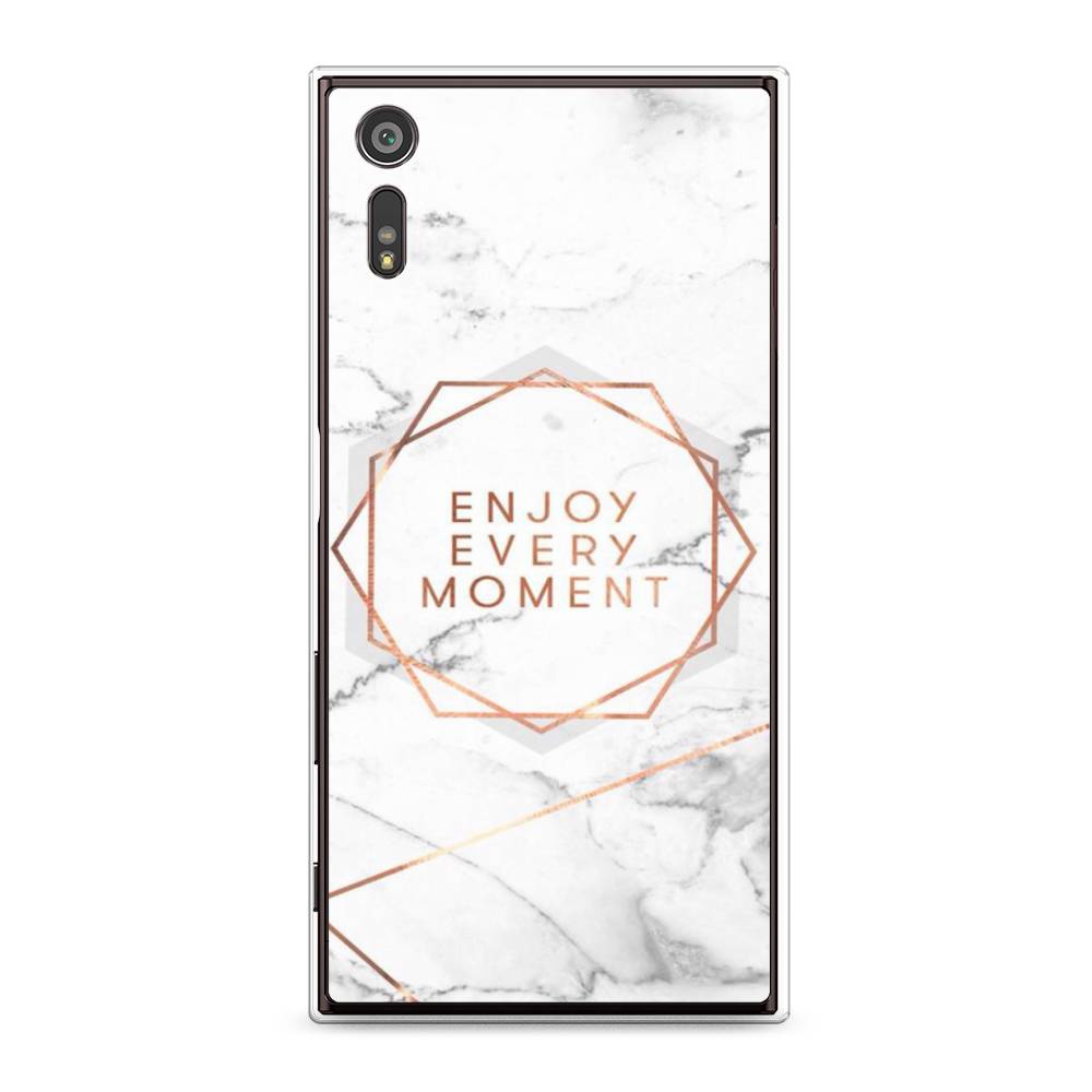 

Чехол Awog на Sony Xperia XZ "Enjoy every moment мрамор", Разноцветный, 51450-7