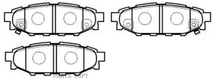 

Тормозные колодки HSB дисковые HP8433