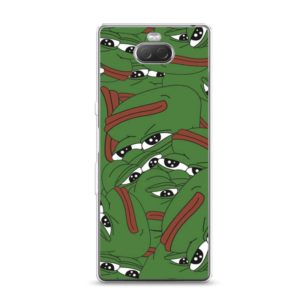 

Чехол Awog на Sony Xperia XA3/Xperia 10 "Печальный frog", Разноцветный, 53750-9