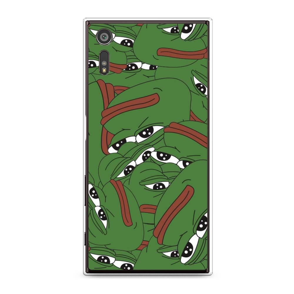 

Чехол Awog на Sony Xperia XZ "Печальный frog", Разноцветный, 51450-9
