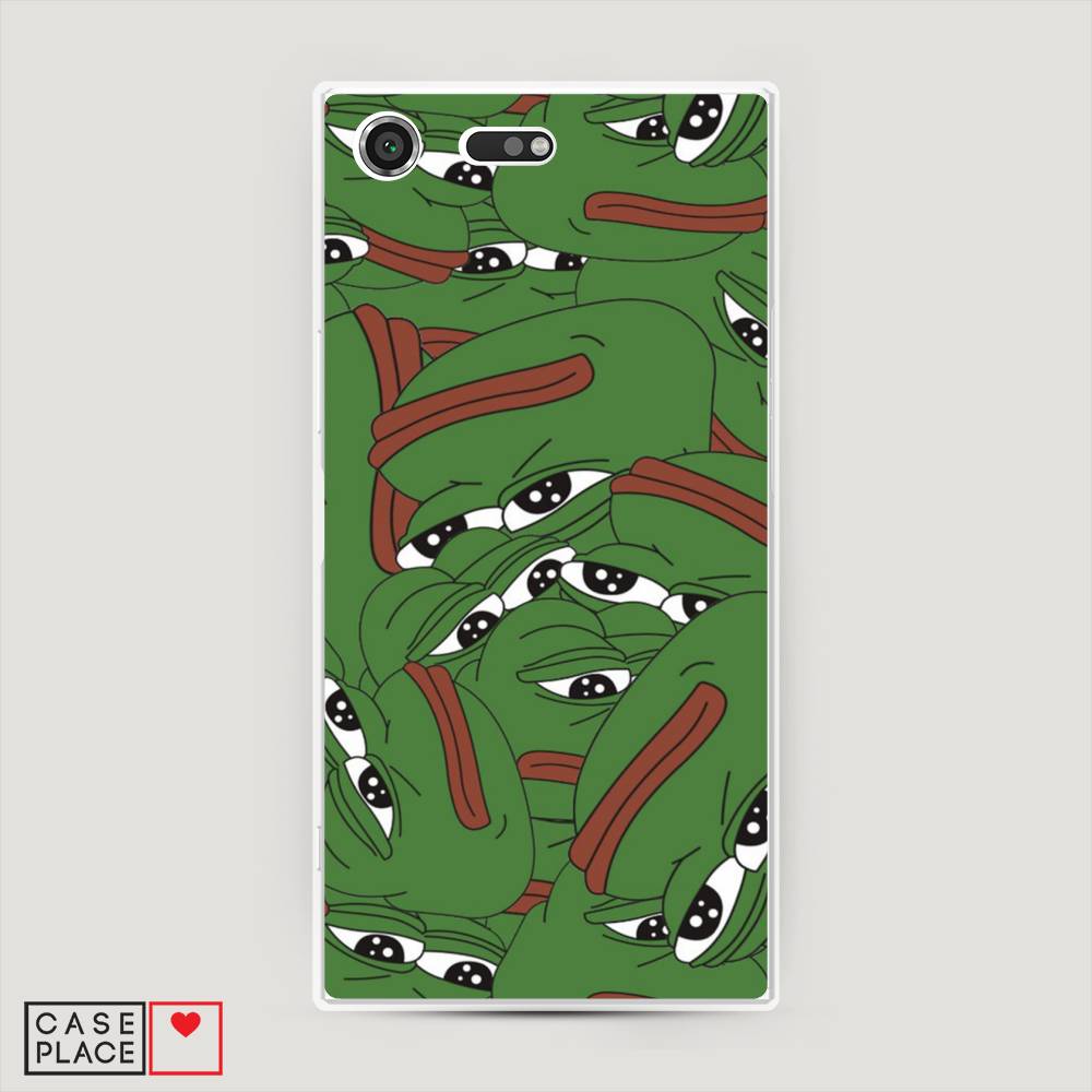 

Чехол Awog на Sony Xperia XZ Premium "Печальный frog", Разноцветный, 52450-9