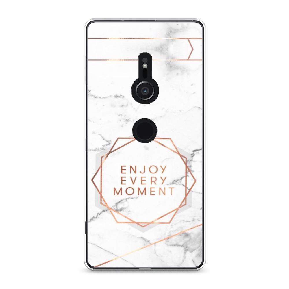 

Чехол Awog на Sony Xperia XZ2 "Enjoy every moment мрамор", Разноцветный, 52850-7