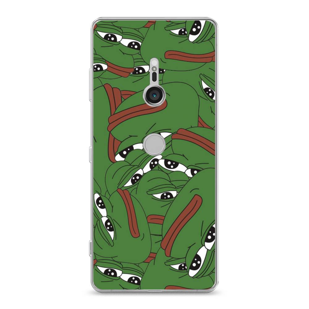 

Чехол Awog на Sony Xperia XZ3 "Печальный frog", Разноцветный, 53650-9