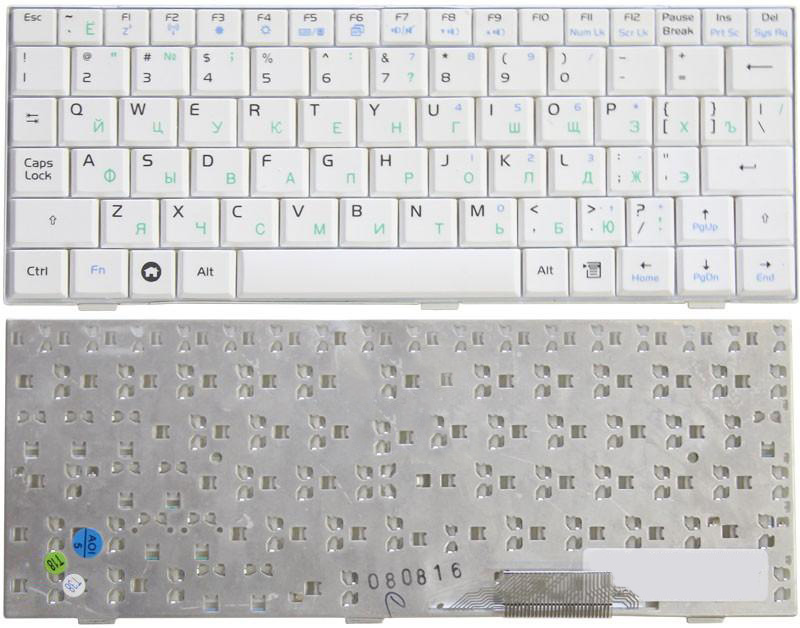 

Клавиатура для ноутбука Asus Eee PC 700 701 900 901 белая