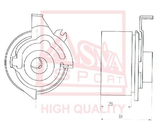 Ролик натяжителя ASVA FDBP019 4502₽