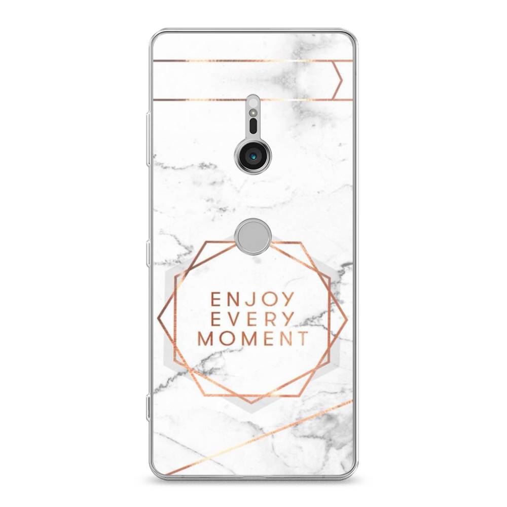 

Чехол Awog на Sony Xperia XZ3 "Enjoy every moment мрамор", Разноцветный, 53650-7