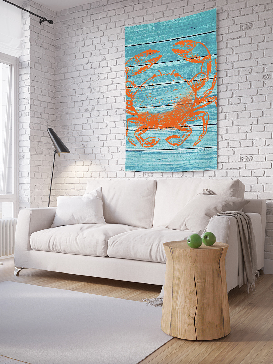 

Вертикальное фотопанно на стену JoyArty Краб и доски 100x150 см, Краб и доски