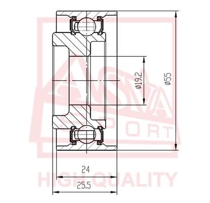 

Ролик натяжителя ASVA HNBP010