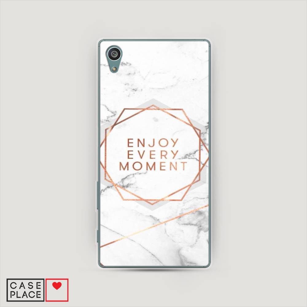 

Чехол Awog на Sony Xperia Z5 "Enjoy every moment мрамор", Разноцветный, 52150-7