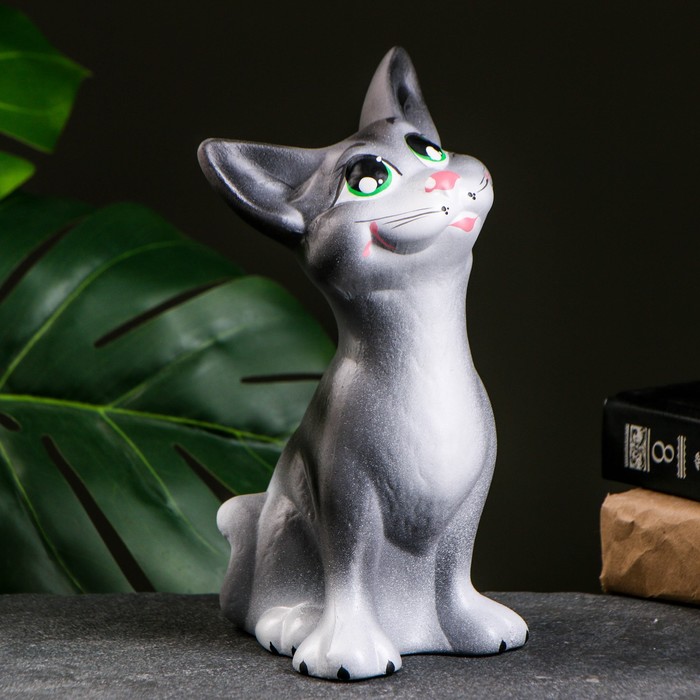 

Хорошие сувениры Копилка "Кот Оскар" серый, 22см