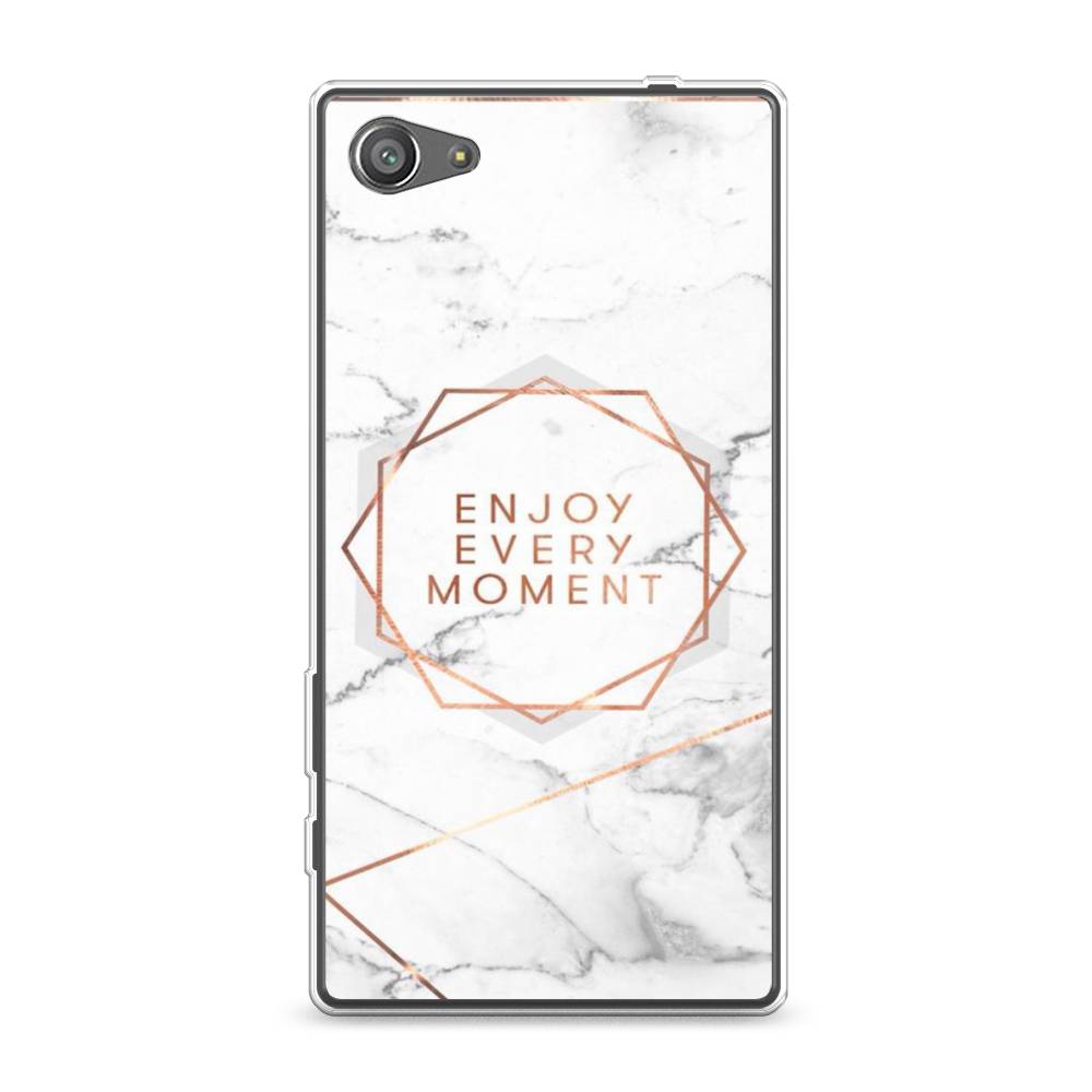 

Чехол Awog на Sony Xperia Z5 compact "Enjoy every moment мрамор", Разноцветный, 52250-7