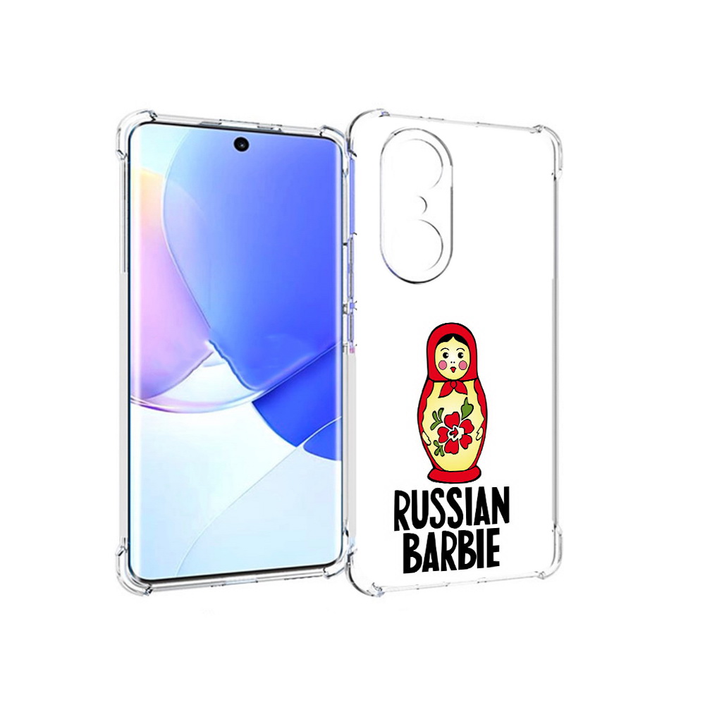 

Чехол MyPads Tocco для Honor 60 Pro матрешка, Прозрачный, Tocco
