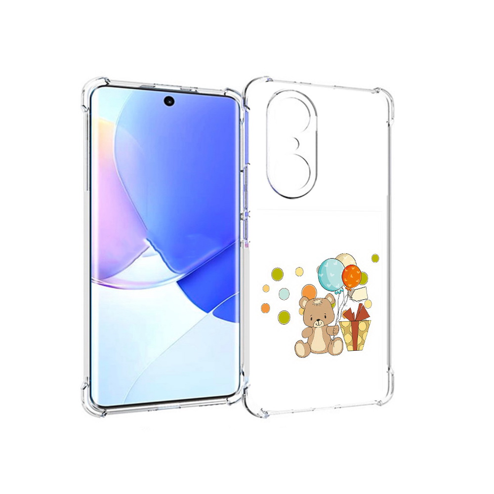 

Чехол MyPads Tocco для Honor 60 Pro медвеженок с подарком, Прозрачный, Tocco