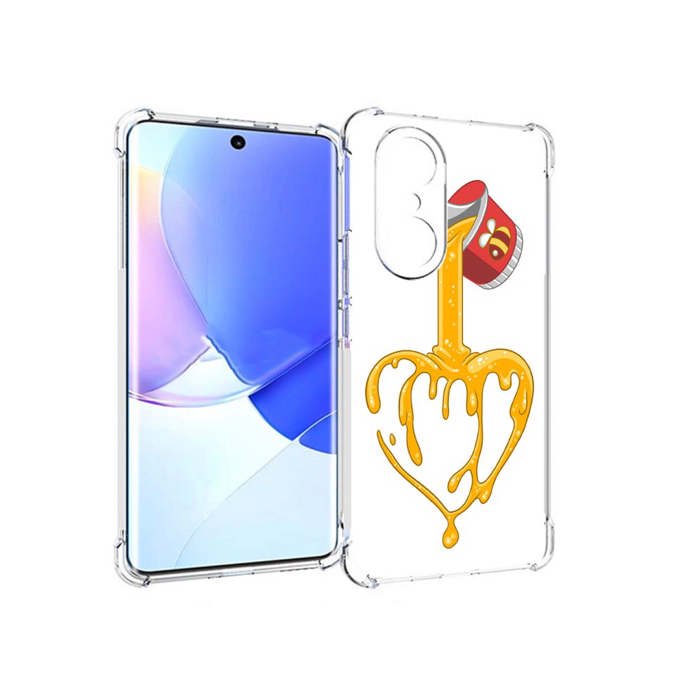 

Чехол MyPads Tocco для Honor 60 Pro медовое сердце, Прозрачный, Tocco