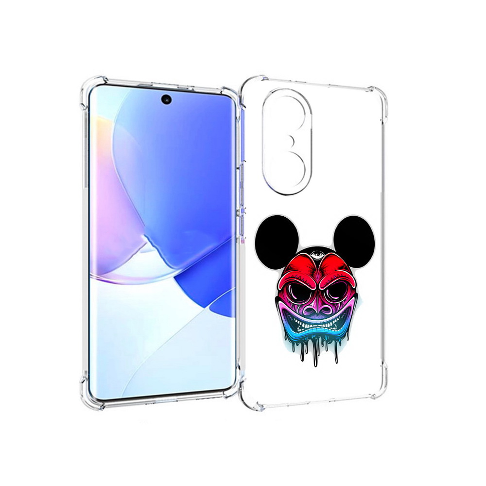 

Чехол MyPads Tocco для Honor 60 Pro микки в маске, Прозрачный, Tocco