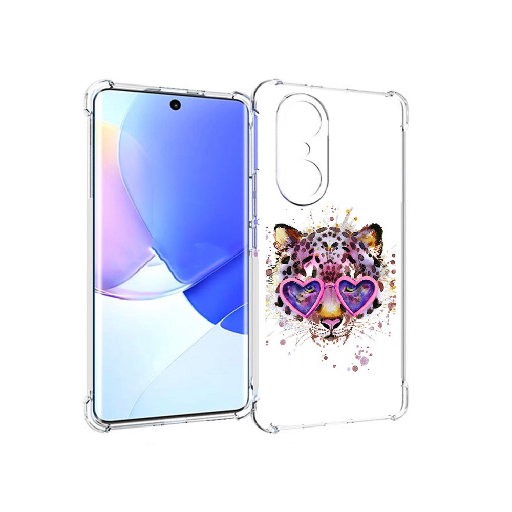 

Чехол MyPads Tocco для Honor 60 Pro модный леопард, Прозрачный, Tocco