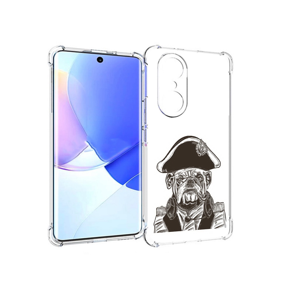 

Чехол MyPads Tocco для Honor 60 Pro мопс генерал, Прозрачный, Tocco