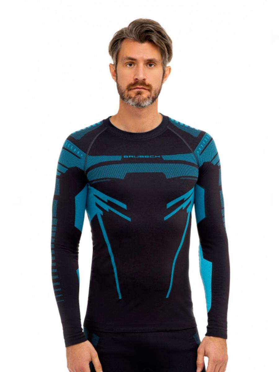 

Термолонгслив Brubeck Brubeck Dry, черный/графит, XXL INT, Черный;синий, LS1570M