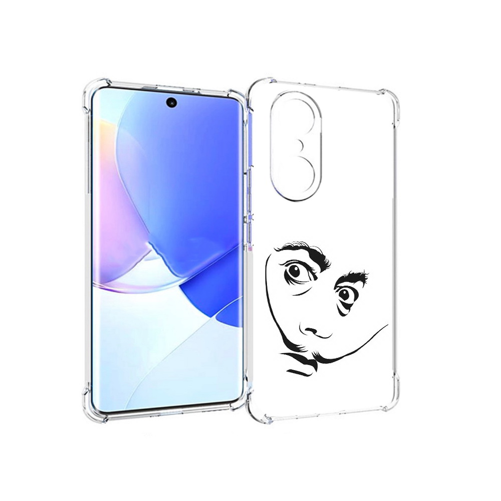 

Чехол MyPads Tocco для Honor 60 Pro мужчина с длинными усами, Прозрачный, Tocco