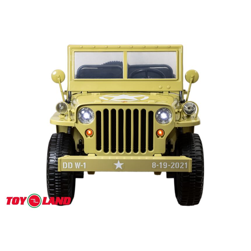 Джип Toyland Jeep Willys 4137 золотой желтый